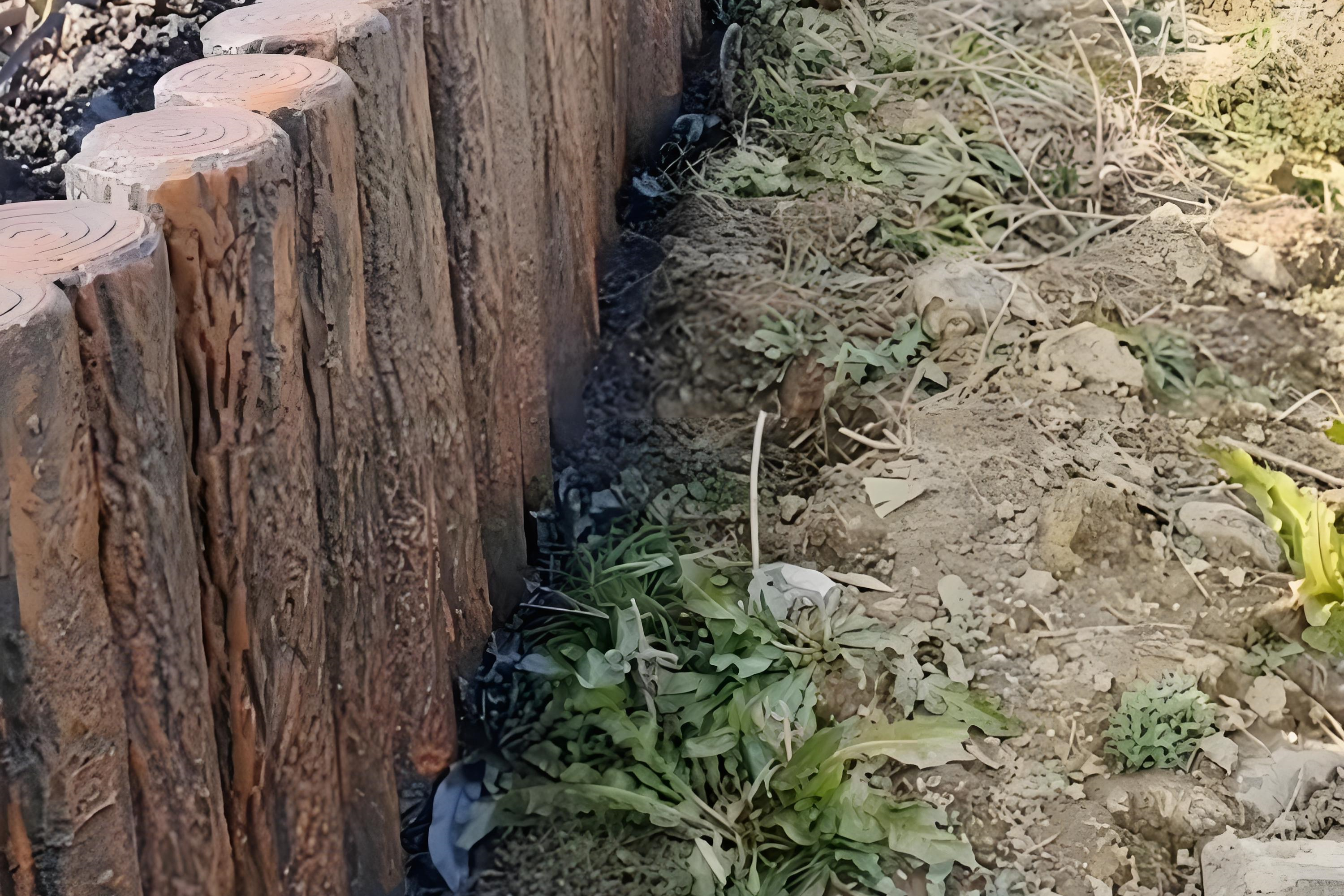 水泥樁批發(fā)廠家泓樺錦嘉-水泥仿木樁表面的紋理是如何制作出來的？